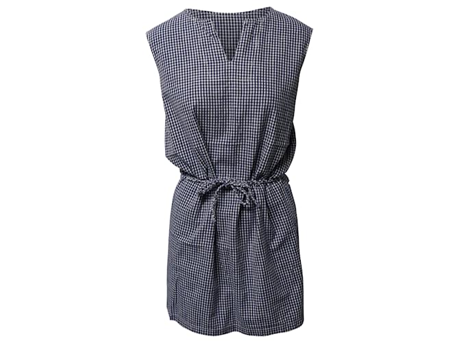 Autre Marque a.P.C. Gingham Mini Dress in Multicolor Cotton Python print  ref.464569