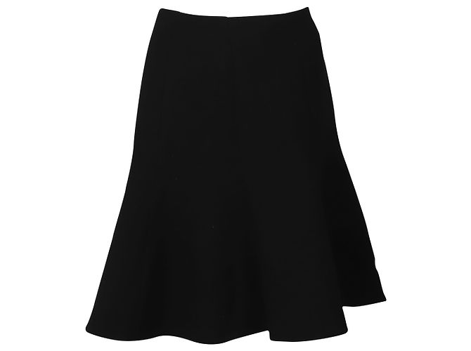 Gonna al ginocchio Temperley London in seta nera Nero