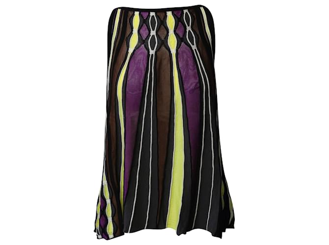 M Missoni Sleeveless Top with Stripes in Multicolor Cotton  Multiple colors  ref.464721