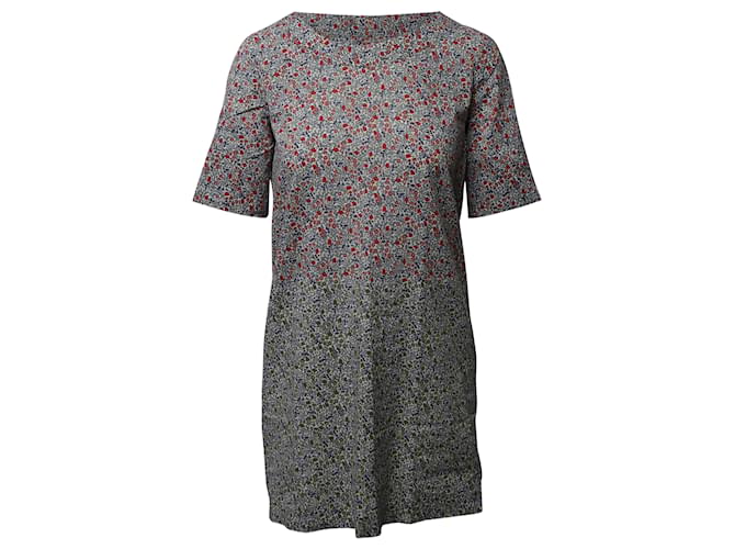 Autre Marque a.P.C. Floral Print Shift Dress in Multicolor Cotton Python print  ref.464723