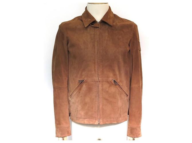 NEW BELSTAFF JACKET LEDERJACKE COOPER SUEDE 710207 48 M LIGHT BROWN LEATHER