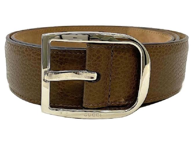 Gucci Men's Plain Leather Belt