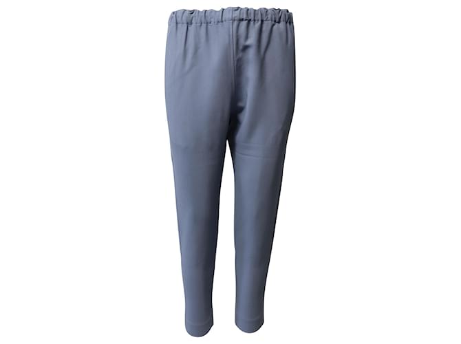 Autre Marque Bassike Tapered Pants in Blue Viscose Cellulose fibre  ref.465196