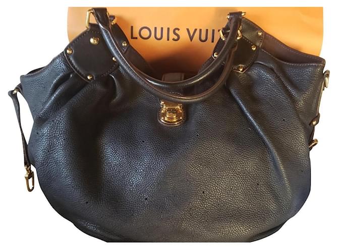 Louis Vuitton Monogram Mahina L brown/black bag, perfect condition