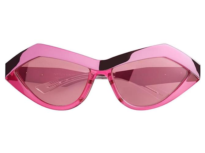gafas de sol bottega veneta modelo ridge rosa Metal Acetato  ref.465579