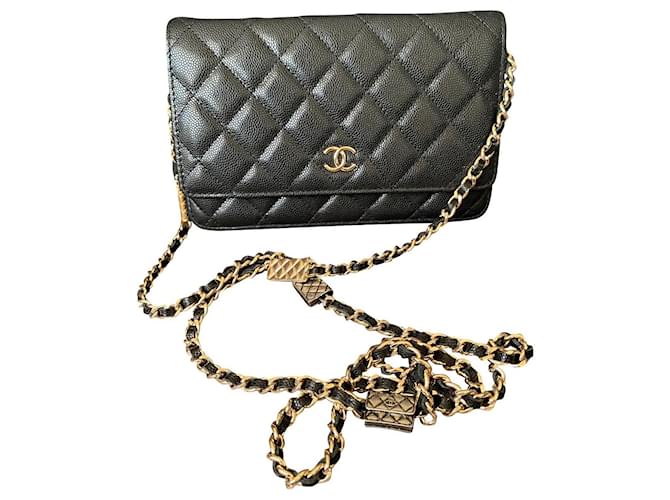 Chanel Timeless Wallet on Chain Black Leather ref.465583 - Joli Closet