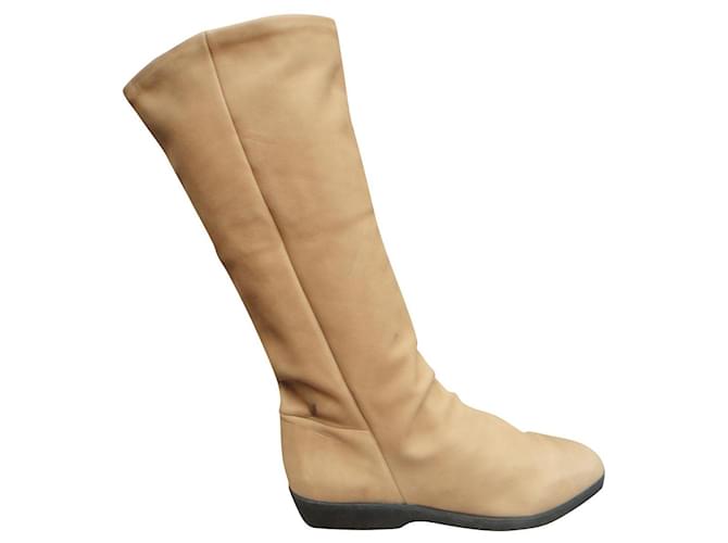 Bally boots size 39,5 Beige Leather  ref.465585