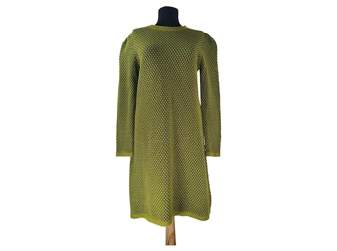 Cos Dresses Green Cotton  ref.465642