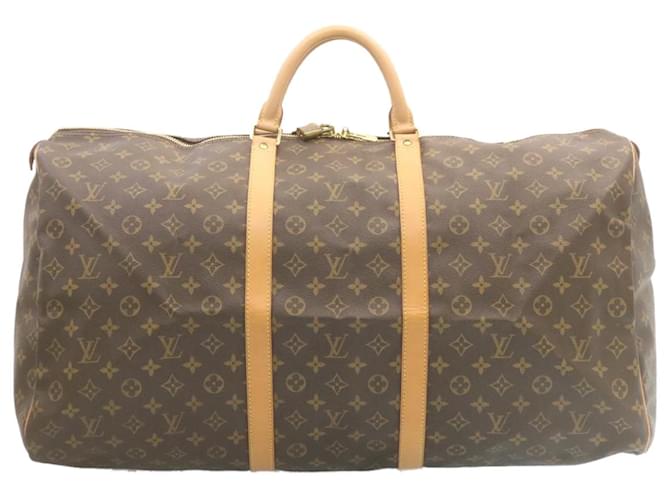 Louis Vuitton Keepall 60 Brown Cloth  ref.466003