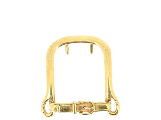 Hermès Hebilla de cinturón de hermes Dorado Oro  ref.466132