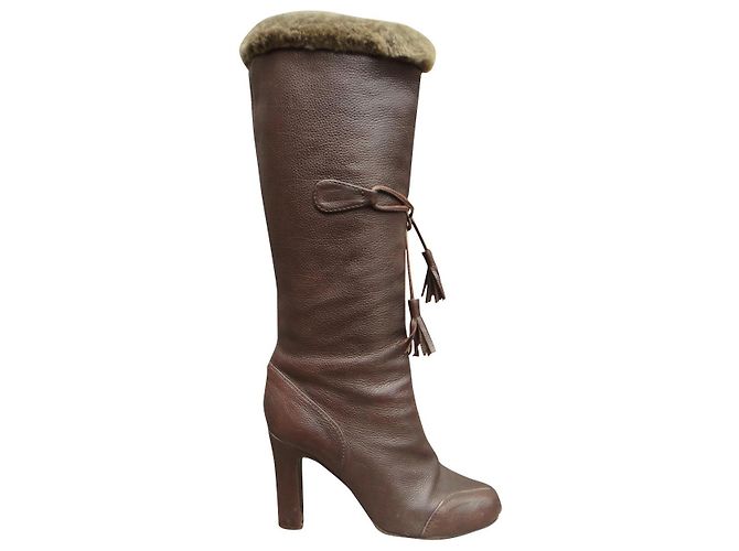 Viktor & Rolf botas Viktie & Rolf p 37 Castanho escuro