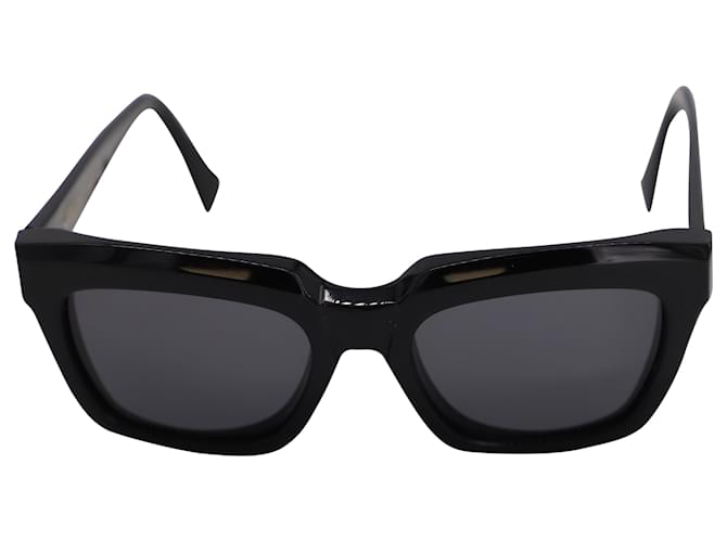 Céline Celine Polarized Square Sunglasses in Black Acetate Cellulose fibre  ref.466252