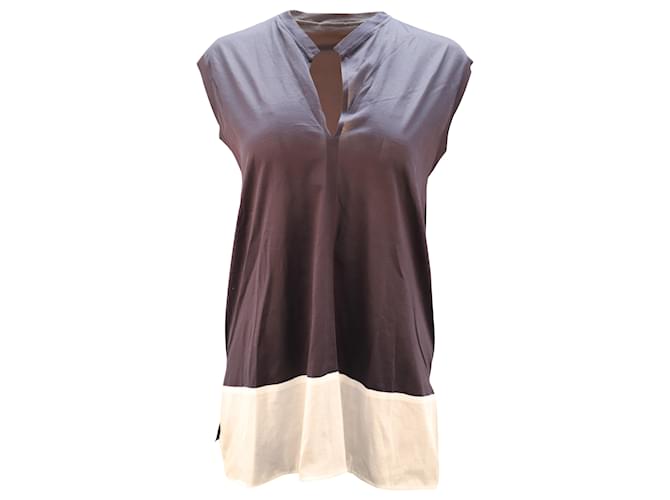 Blusa tipo túnica sin mangas Jil Sander en algodón multicolor  ref.466281