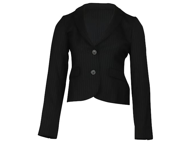 Conjunto de chaqueta y falda de traje Joseph en lana negra Negro  ref.466371