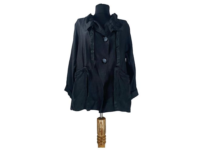 Dorothée Schumacher Blazer schwarz Leinen Viscose
