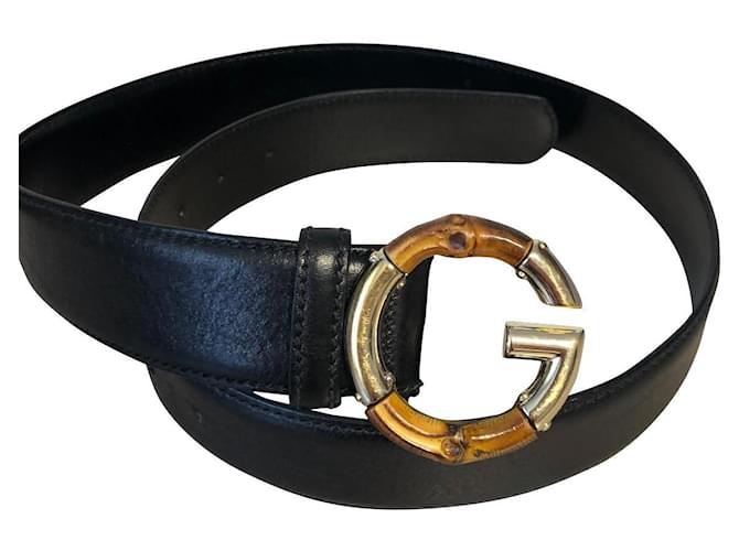 Gucci Belts Black Leather  ref.467111