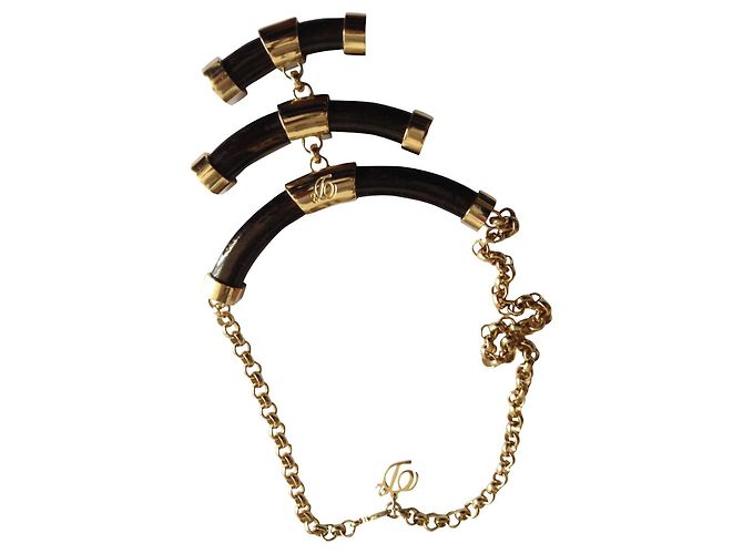 Collier Dsquared2 Noir Imitation Corne