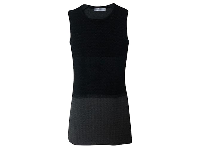 Christian Dior Dior cashmere degrade body con dress Black Dark grey  ref.467121