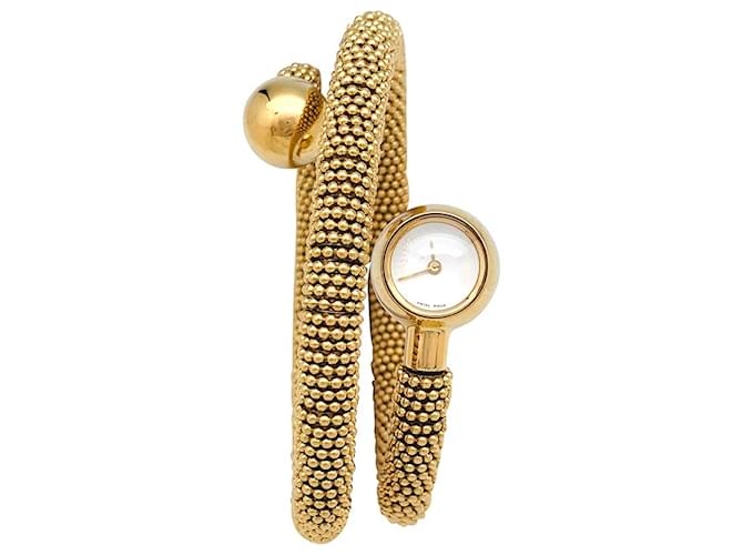 Van Cleef & Arpels "Liane Serpent" three tower watch in yellow gold.  ref.467246