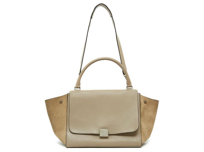 Trapèze Céline TRAPEZE MM WITH STRAP Beige
