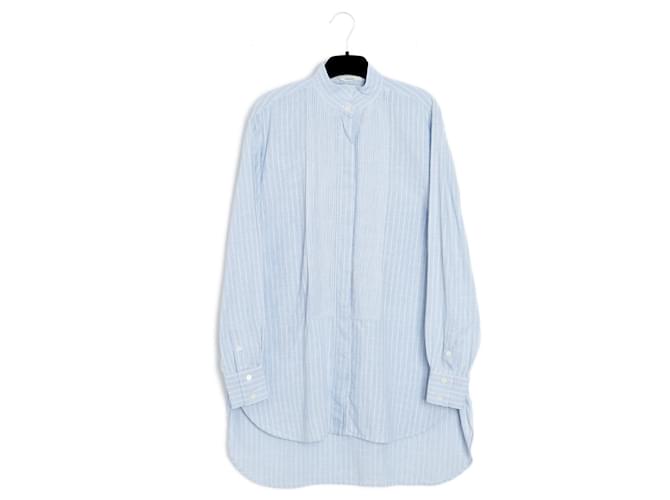 Céline PHOEBE PHILO SHIRT FR36/40 MINI STRIPES Coton Bleu