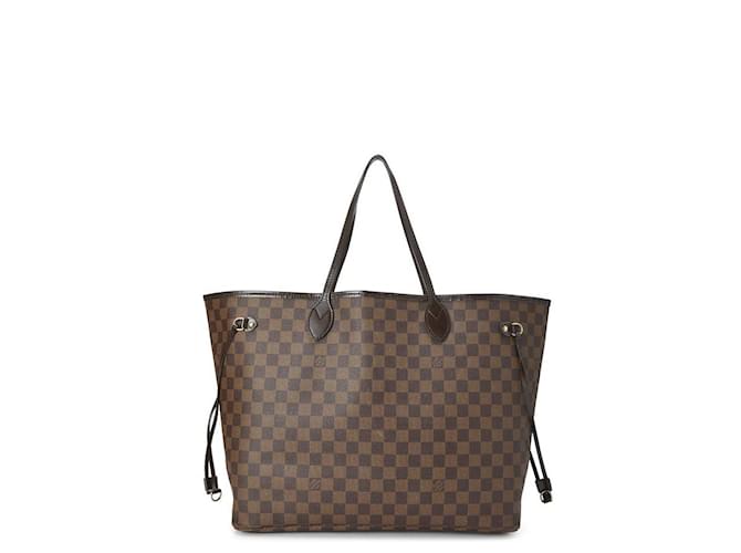 Louis Vuitton Large Damier Ebene Neverfull GM Tote bag 2lvl1223 Leather  ref.467324
