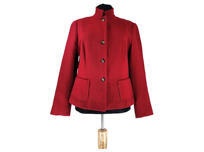 Weekend Max Mara Giacche Rosso Lana  ref.467373