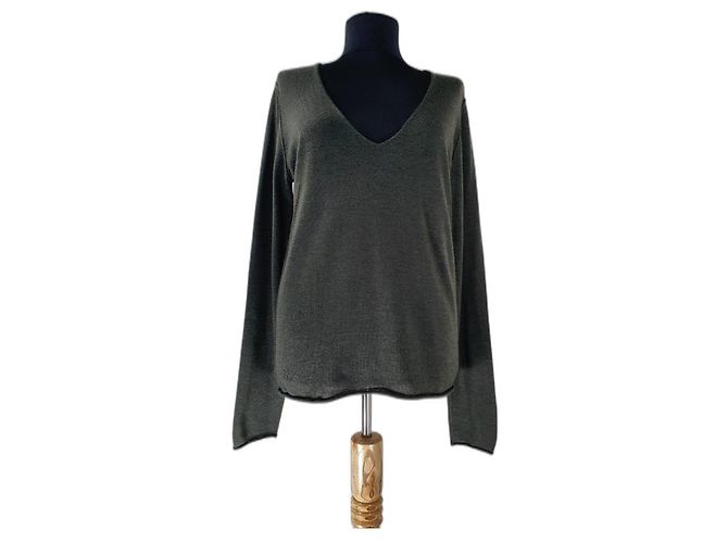Zadig & Voltaire Merinowolle Pullover Grün 