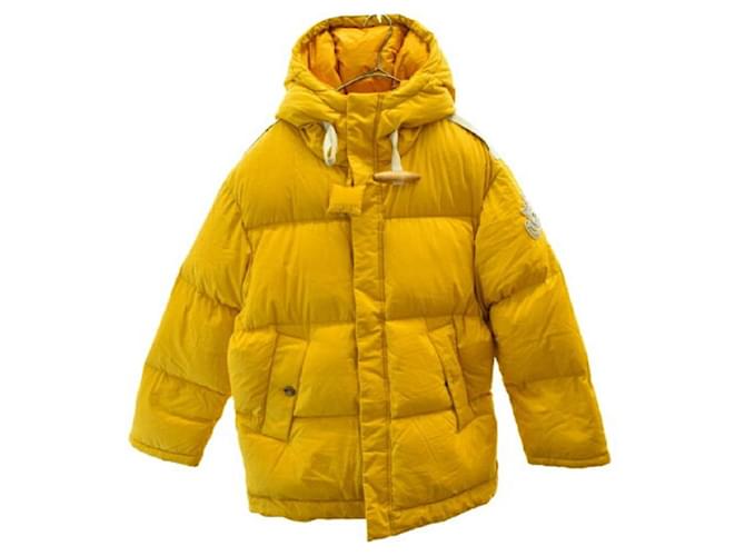[Used] MONCLER Moncler Faller 1 Nylon Jacket Nylon Lacquer Cotton Yellow Raincoat (New unused exhibit)  ref.467399
