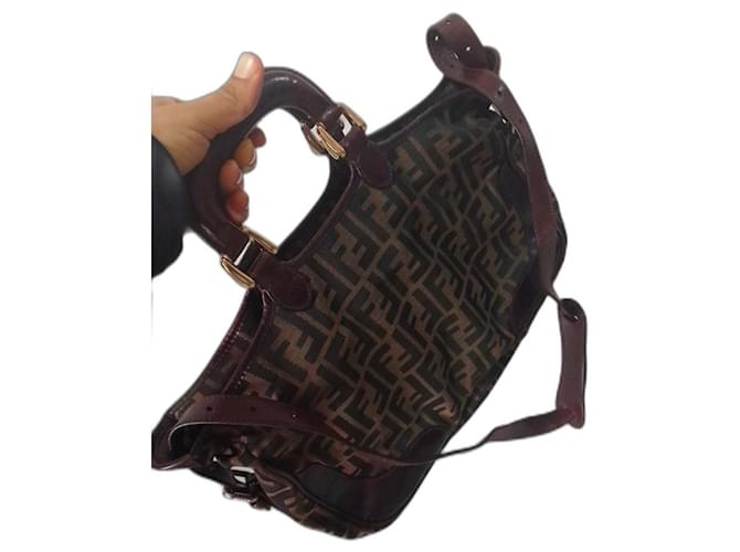 Fendi Handbags Brown Cloth  ref.467414