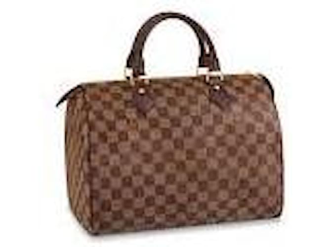 Louis Vuitton Speedy 30 Damier Ebene Canvas Leather ref.468172 - Joli Closet