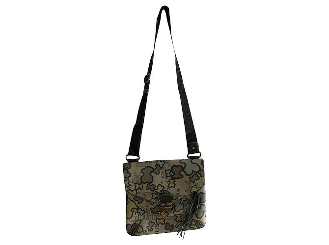 Autre Marque Bolsa Postman TOUS em couro preto