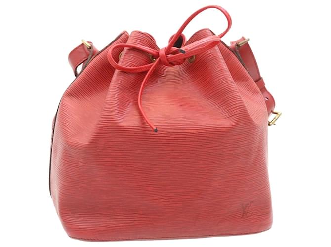 LOUIS VUITTON NOE PM Vermelho Couro  ref.468355