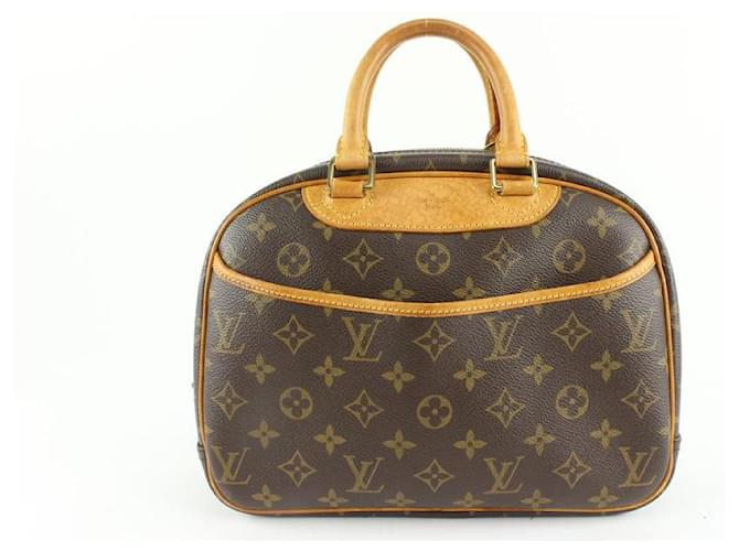 Louis Vuitton Monogramm-Trouville-Bowler-Tasche Leder  ref.468909