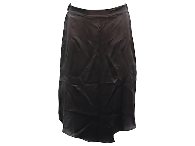 Vince Slit Skirt in Black Silk  ref.469183