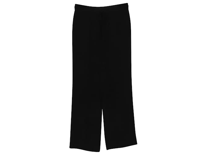 Pantalon en crêpe Diane Von Furstenberg en triacétate noir Synthétique  ref.469249