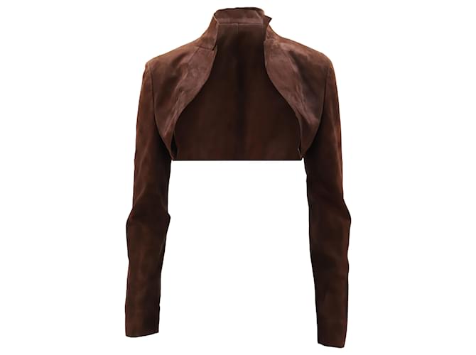 suede bolero jacket