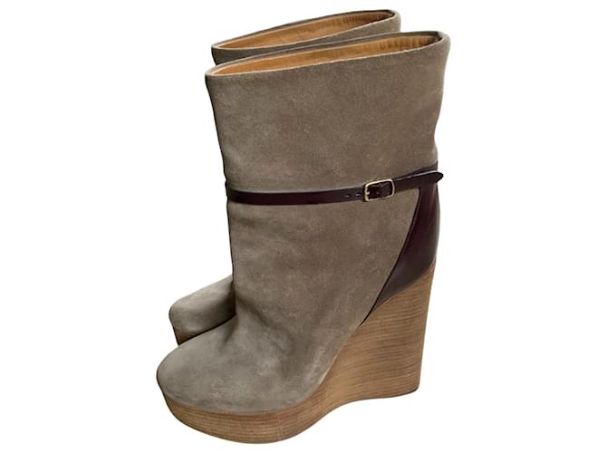 Chloé Boots Brown Suede  ref.469343