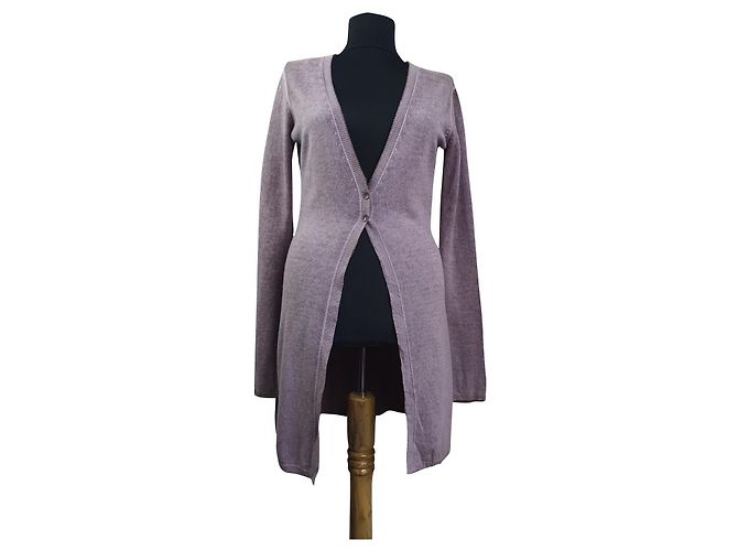 Autre Marque FFC Strickjacke Rose Kaschmir und Wolle Größe M Pink