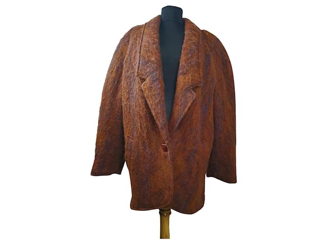 Autre Marque Coats, Outerwear Brown Polyester Wool Mohair  ref.469546