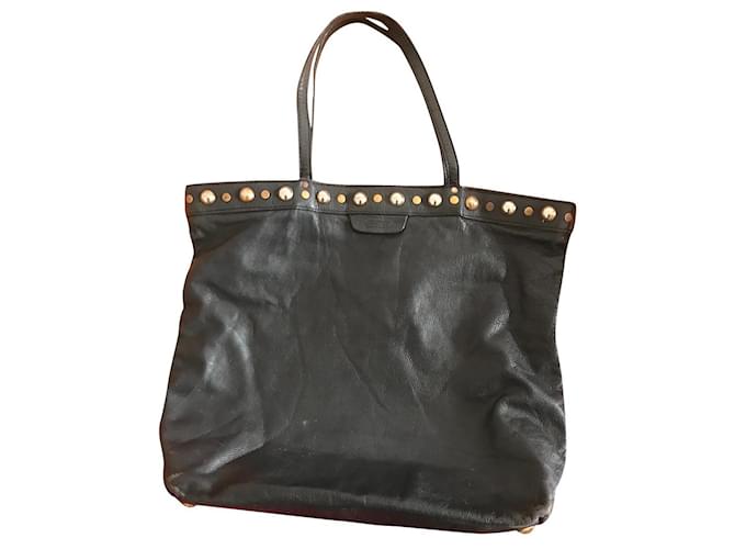 Tote bag gucci Black Leather  ref.469686