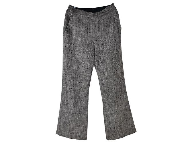 Calças Marc Jacobs de Lã e Angorá Cinza