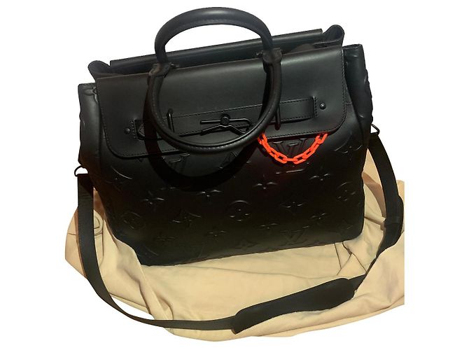 Cabas louis Vuitton steamer défilé 2021 neuf Noir