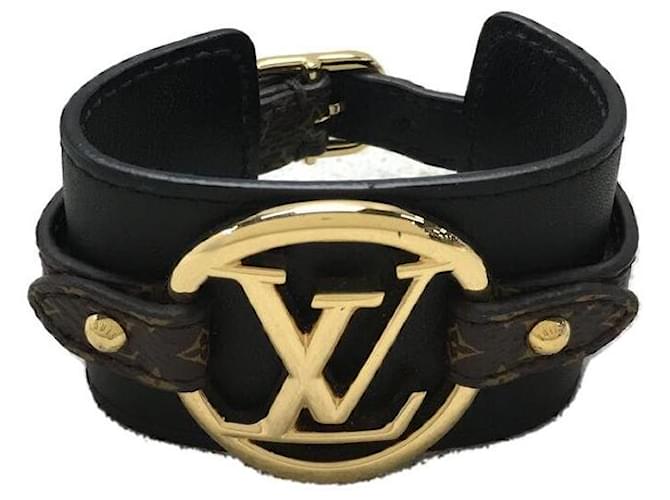 LOUIS VUITTON Bracelet / Leather / Brassley So Louise / Monogram