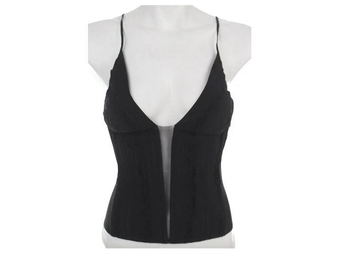 Intimo La Perla in seta nera Nero