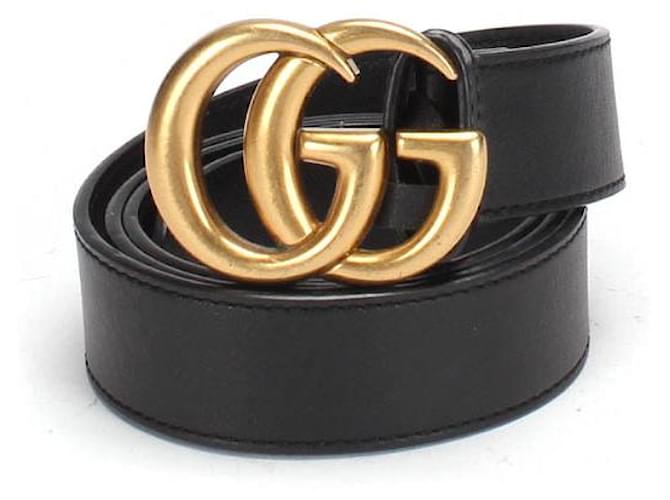 Ceinture GUCCI Veau facon poulain Noir ref.470653 Joli Closet