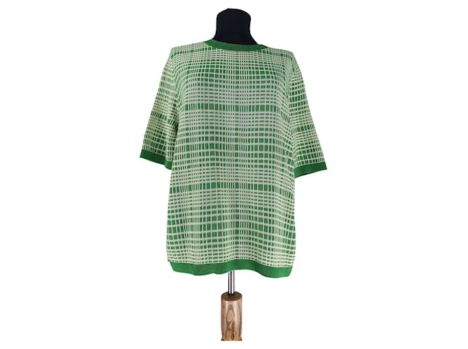 Cos Knitwear Green Cotton Viscose Polyamide  ref.470983