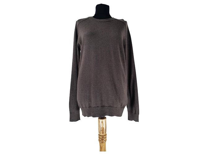 Filippa K Pullover Grün Baumwolle Wolle