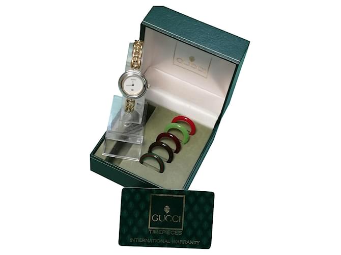 gucci 11/12.2 montre-bracelet pour femme en plaqué or Doré  ref.471095