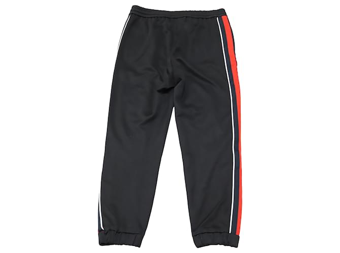 Gucci Jogging court noir avec bande Web en polyester noir  ref.471353